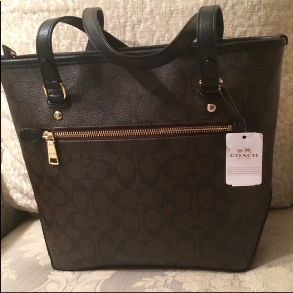 Coach Signature Tote - Picture 2 of 3